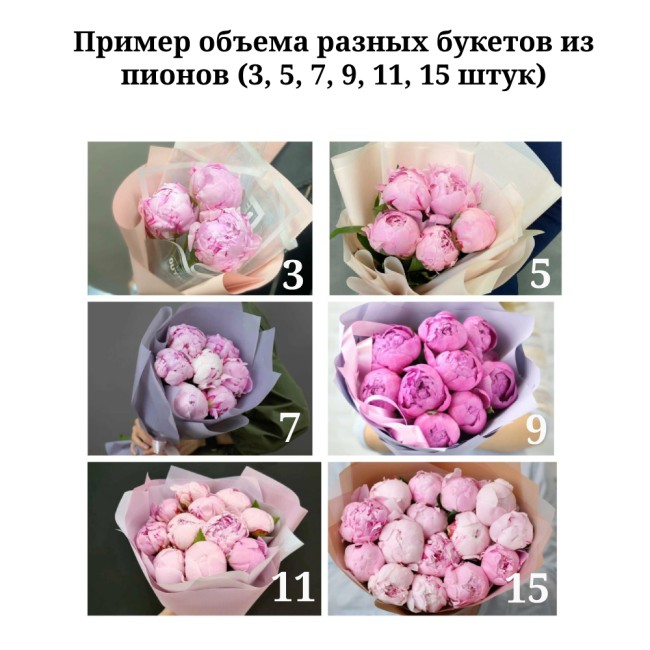 Букет цветов "Розовые пионы" Букет цветов "Розовые пионы"